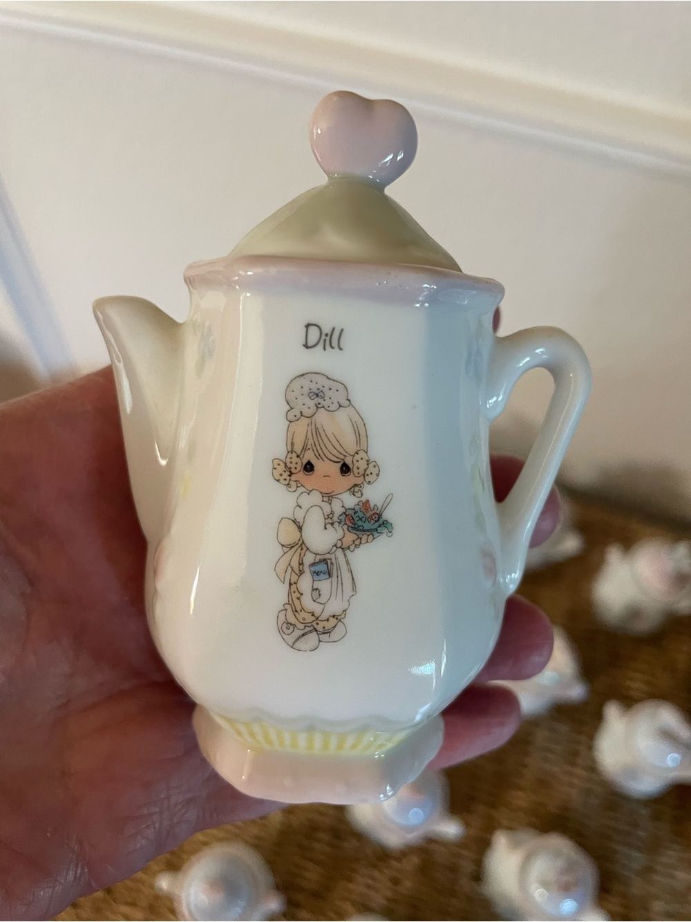 Precious Moments 1995 Enesco PMI Vintage Spice Teapots Collection Lot of 16 - Picture 16 of 16